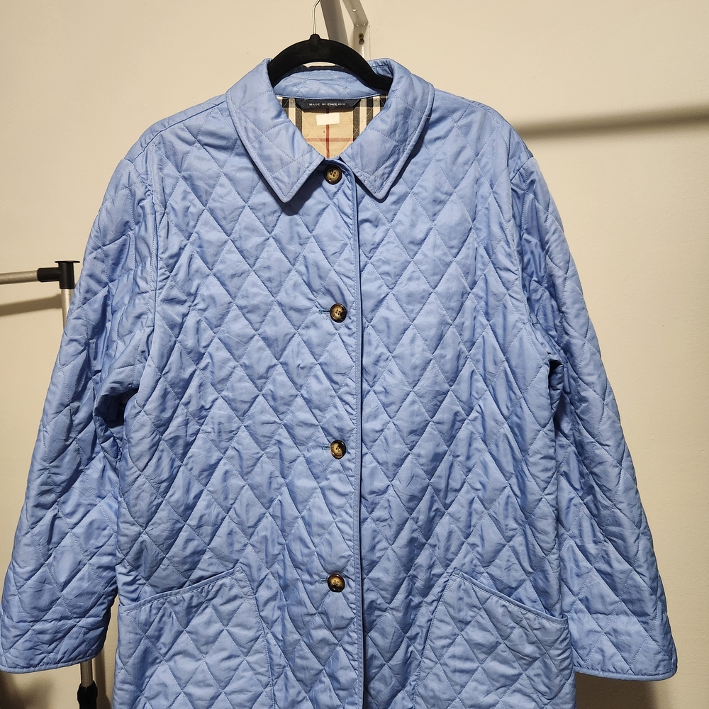 Burberry Fernleigh Quilted Field Jacket Women’s Blue